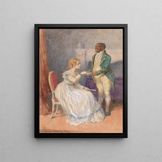 La Carte de visite - Charles Green — framed artwork on a wall