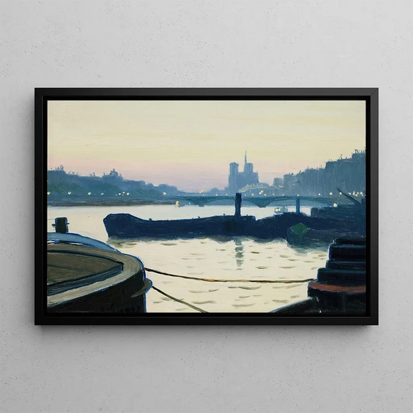 La Seine - Charles Guilloux — framed artwork on a wall