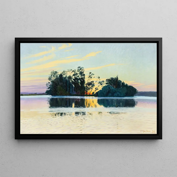 The Frozen Lake - Charles Guilloux — framed artwork on a wall