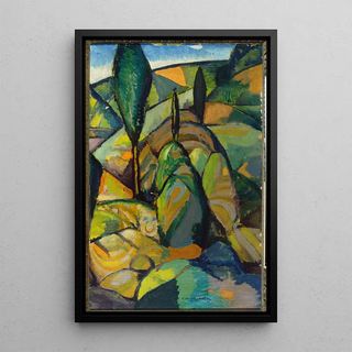 Reproduction of the painting Abstract landscape painting - Charles H. Walther