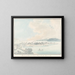 View of the city and port of Saint-Pierre and Saint-Paul in Kamchatka - Charles Hamilton Smith — framed artwork on a wall