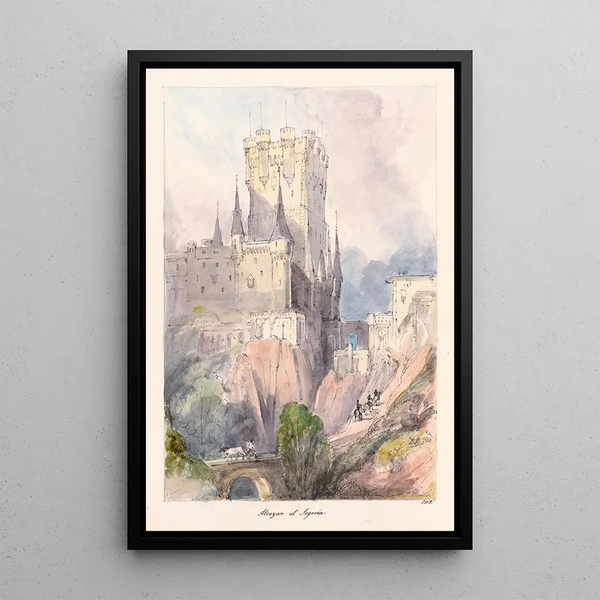 Reproduction of the painting Alcazar Painting in Segovia - Charles Hamilton Smith