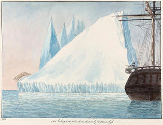 An iceberg and a polar bear led by Captain Ross - Charles Hamilton Smith — artwork view