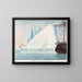 An iceberg and a polar bear led by Captain Ross - Charles Hamilton Smith — framed artwork on a wall