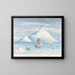 Île Beaufort, Mount Erebus - Charles Hamilton Smith — framed artwork on a wall