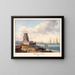 Tour de Belém près de Lisbonne sur le Tage - Charles Hamilton Smith — framed artwork on a wall
