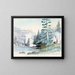 Beverley Falls at the mouth of the Hoar Frost River - Charles Hamilton Smith — framed artwork on a wall