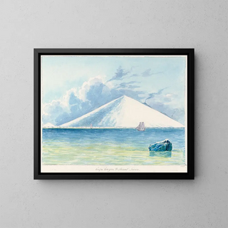Cap Crozier and Mount Terror - Charles Hamilton Smith — framed artwork on a wall