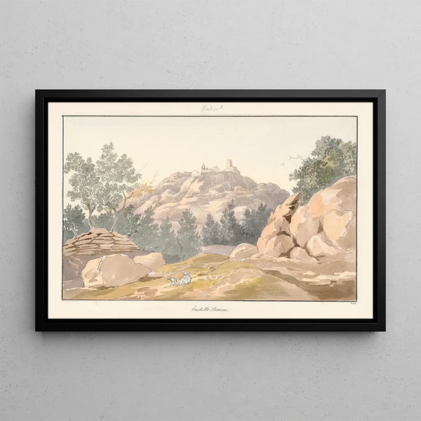 Château Bon - Charles Hamilton Smith — framed artwork on a wall
