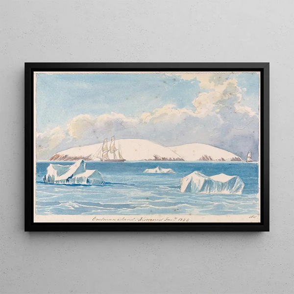 Île Coulman - Charles Hamilton Smith — framed artwork on a wall