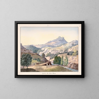 Espiel dans la Sierra Morena - Charles Hamilton Smith — framed artwork on a wall