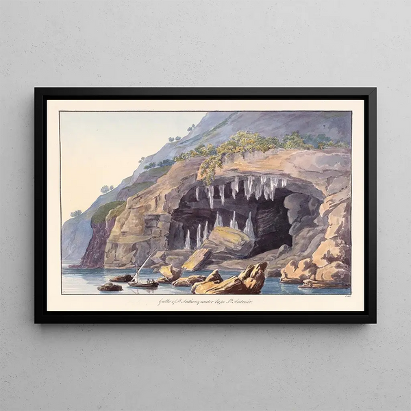 Grollo de Saint Antoine sous le cap San Antonio - Charles Hamilton Smith — framed artwork on a wall