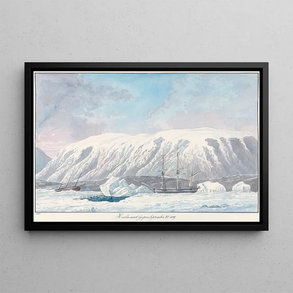 Hecla and Griper - Charles Hamilton Smith — framed artwork on a wall