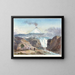 Mont Hecla, Iceland - Charles Hamilton Smith — framed artwork on a wall