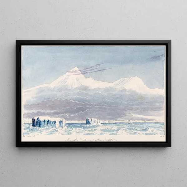 Mont Minto and Mont Adam - Charles Hamilton Smith — framed artwork on a wall