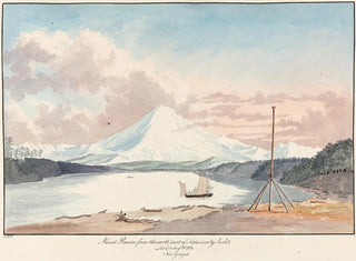 Mont Rainier Painting from the southern part of Admiralty Inlet - Charles Hamilton Smith — artwork view