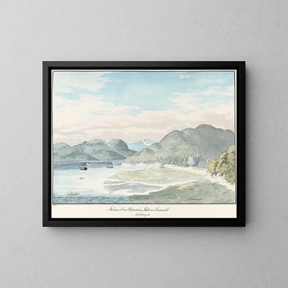 Salmon Cove Observatory, Inlet, New Cornwall - Charles Hamilton Smith — framed artwork on a wall