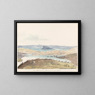 Lac de Sussex - Charles Hamilton Smith — framed artwork on a wall