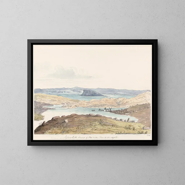 Lac de Sussex - Charles Hamilton Smith — framed artwork on a wall