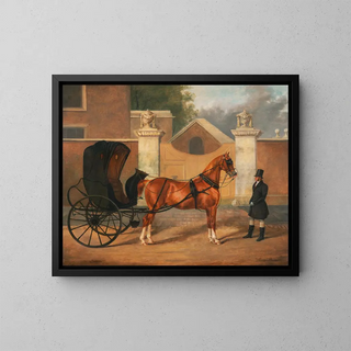 Carrosses de gentlemen: un cabriolet - Charles Hancock — framed artwork on a wall