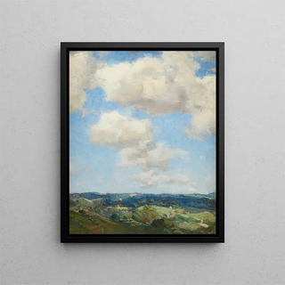 Summer Morning Painting - Charles Harold Davis — framed artwork on a wall