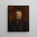 Simon Newcomb painting - Charles Harold L. MacDonald — framed artwork on a wall