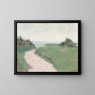On the Brittany coast - Charles Henry Fromuth — framed artwork on a wall