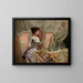 Young woman at her toilette - Charles Henry Tenr — framed artwork on a wall