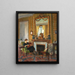 Woman in an Elegant Interior - Charles Henry Tenré — framed artwork on a wall