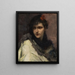 Portrait of a Young Woman - Charles Herman — framed artwork on a wall