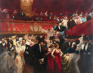 Masked Ball Painting - Charles Hermans — artwork view