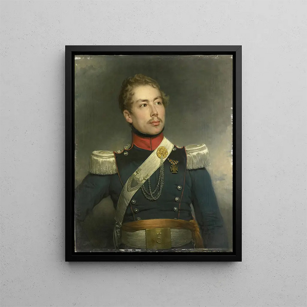 Christian Edouard Fraser 1812-79 Second Lieutenant of the 5th Dragoon Regiment - Charles Howard Hodges — framed artwork on a wall