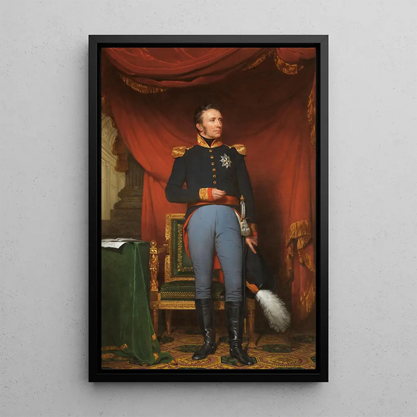 King William I standing - Charles Howard Hodges — framed artwork on a wall