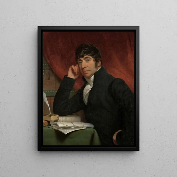 Portrait of Willem Bilderdijk - Charles Howard Hodges — framed artwork on a wall