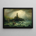View of the Sea from Cape Poge Lighthouse - Charles Hubbard — framed artwork on a wall