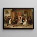 Children playing the scene from the play Hamlet Act II Scene ii - Charles Hunt — framed artwork on a wall