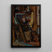 Reproduction of the painting The Bachelor’s Boudoir, corner of the workshop - Charles J Fiscus