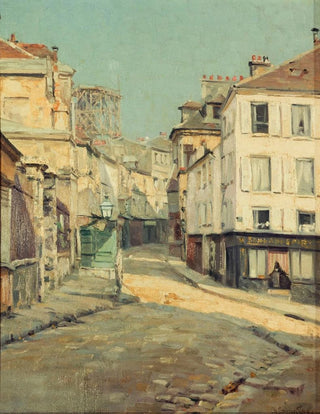La Rue Norvins à Montmartre - Charles Jean Coussedire — artwork view
