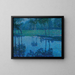 Garden landscape with a stream - Charles Johann Palmi — framed artwork on a wall