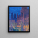 Marienplatz de Munich - Charles Johann Palmi — framed artwork on a wall