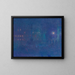 Munich at Night Marienplatz - Charles Johann Palmi — framed artwork on a wall