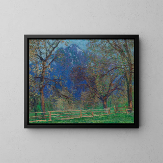 Fruit Tree in front of the Cart - Charles Johann Palmi — framed artwork on a wall