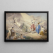 Allégorie sur la Confédération du Rhin ou mieux sur le camp de Boulogne et l'invasion prévue en Angleterre - Charles Johannot — framed artwork on a wall