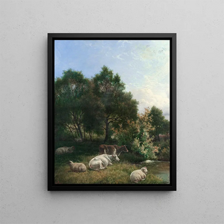 A shaded corner - Charles Jones — framed artwork on a wall