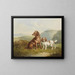 Two Dogs - Charles Jones — framed artwork on a wall