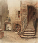 Staircase and courtyard of 22 rue Chanoinesse - Charles Jouas — artwork view