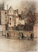 La tour de Calvin ancien collège de Fortet place Sainte Geneviève - Charles Jouas — artwork view