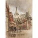 the Saint-Séverin church seen from Saint-Jacques street - Charles Jouas — artwork view