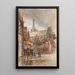 the Saint-Séverin church seen from Saint-Jacques street - Charles Jouas — framed artwork on a wall