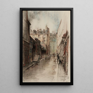 Reproduction of the painting Rue Grégoire de Tours - Charles Jouas